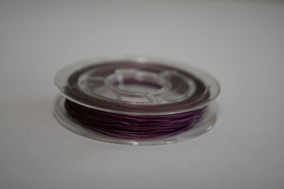 Draht plastifiziert, violett, 0,3 - 0,5 mm