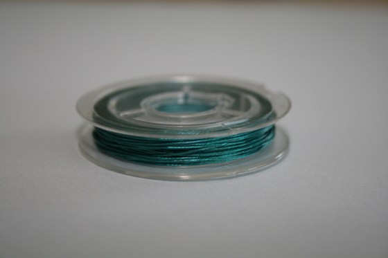Draht plastifiziert, türkis, 0,3 - 0,5 mm