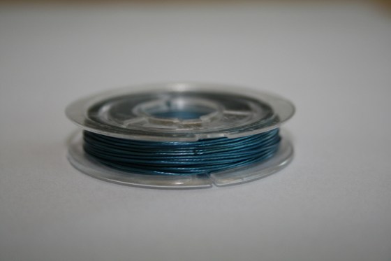 Draht plastifiziert, blau, 0,3 - 0,5 mm