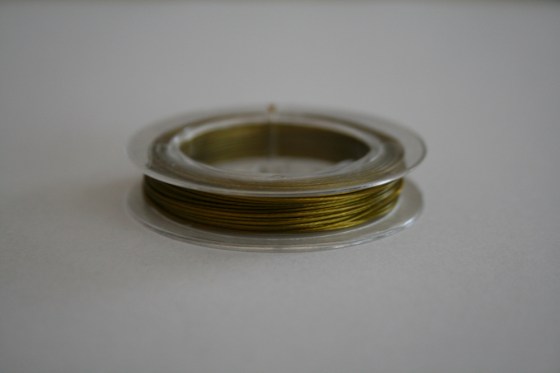 Draht plastifiziert, gelb-grün, 0,3 - 0,5 mm
