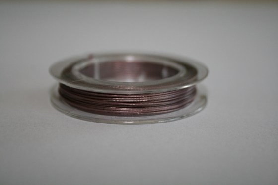 Draht plastifiziert, flieder, 0,3 - 0,5 mm