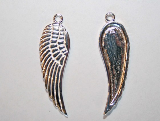 Flügelnhänger aus Sterling Silber, 32 mm