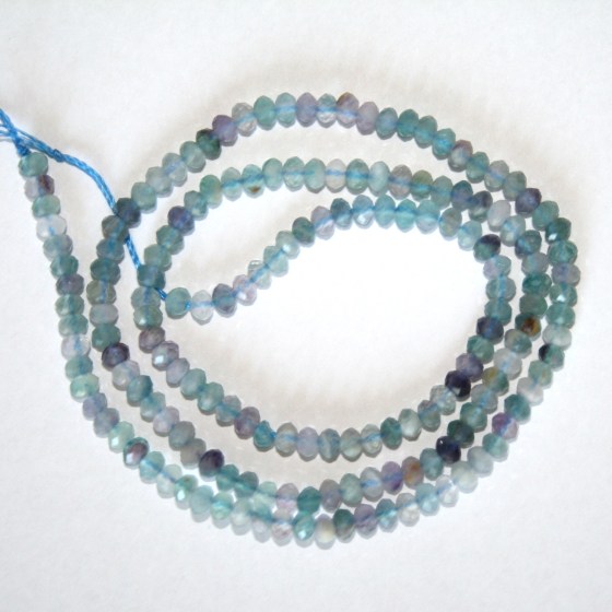 Facettierte Fluorit Rondellen