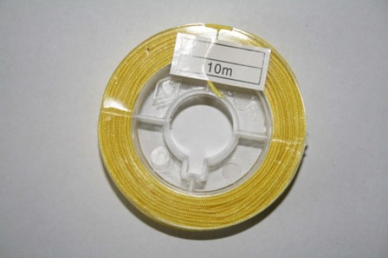 Nylonfaden gelb, 0,8 mm