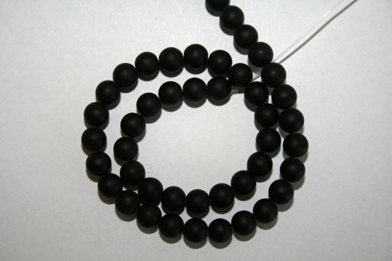 Onyx Perlen matt, 8 mm