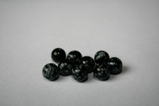 Schneeflocken Perlen, einseitig gebohrt, 10 mm
