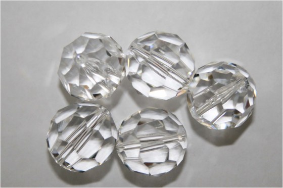Perlen 12 mm, Crystal