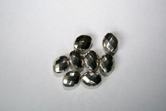 Ovale Tibetsilber Perlen, 14 x 11