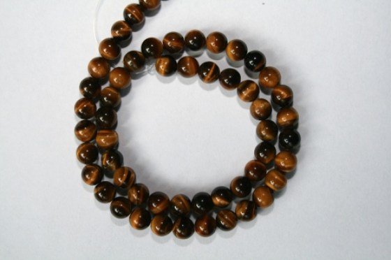 Tigeraugen Perlen, 6 mm