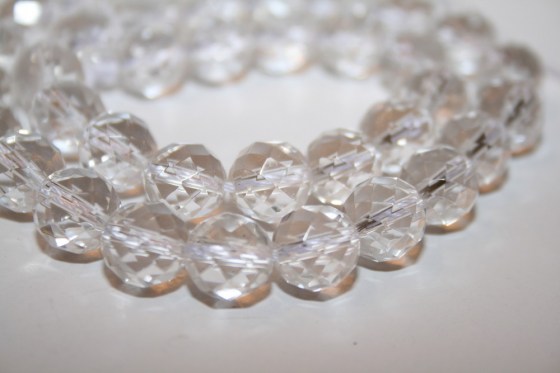 Kristall Perlen, facettiert, 4 mm