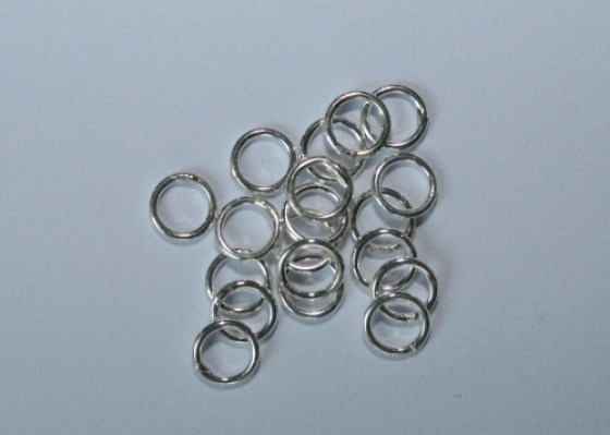 Ring geschlossen 5 mm Sterling Silber